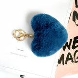 Porte Clé Pompon</br> Femme Coeur