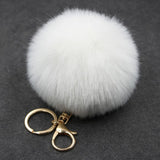 Porte Clé Pompon</br> Fausse Fourrure