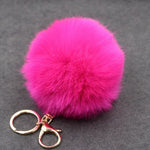 Porte Clé Pompon</br> Fausse Fourrure