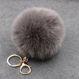 Porte Clé Pompon</br> Fausse Fourrure