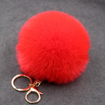 Porte Clé Pompon</br> Fausse Fourrure