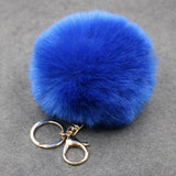 Porte Clé Pompon</br> Fausse Fourrure