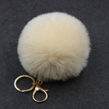 Porte Clé Pompon</br> Fausse Fourrure