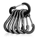 Porte Clé Mousqueton</br> en Aluminium - 6 Pièces