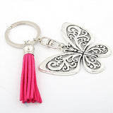 Porte Clé Papillon rose